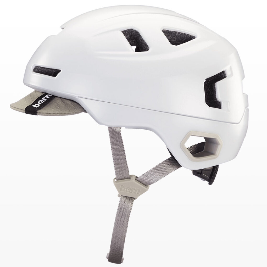 Bern Hudson Helmet - Satin White - FLOW Electric Scooters & Bikes