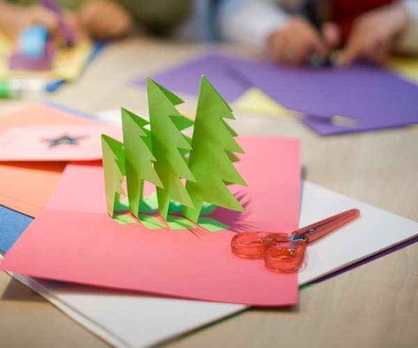 eco-friendly, plastic-free, homemade, Christmas cards, craft